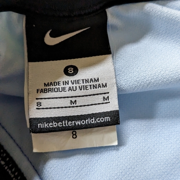 Nike Colorful Logoed Halter Striped Tankini Top Black Accents, Size 8,EUC - Picture 6 of 6